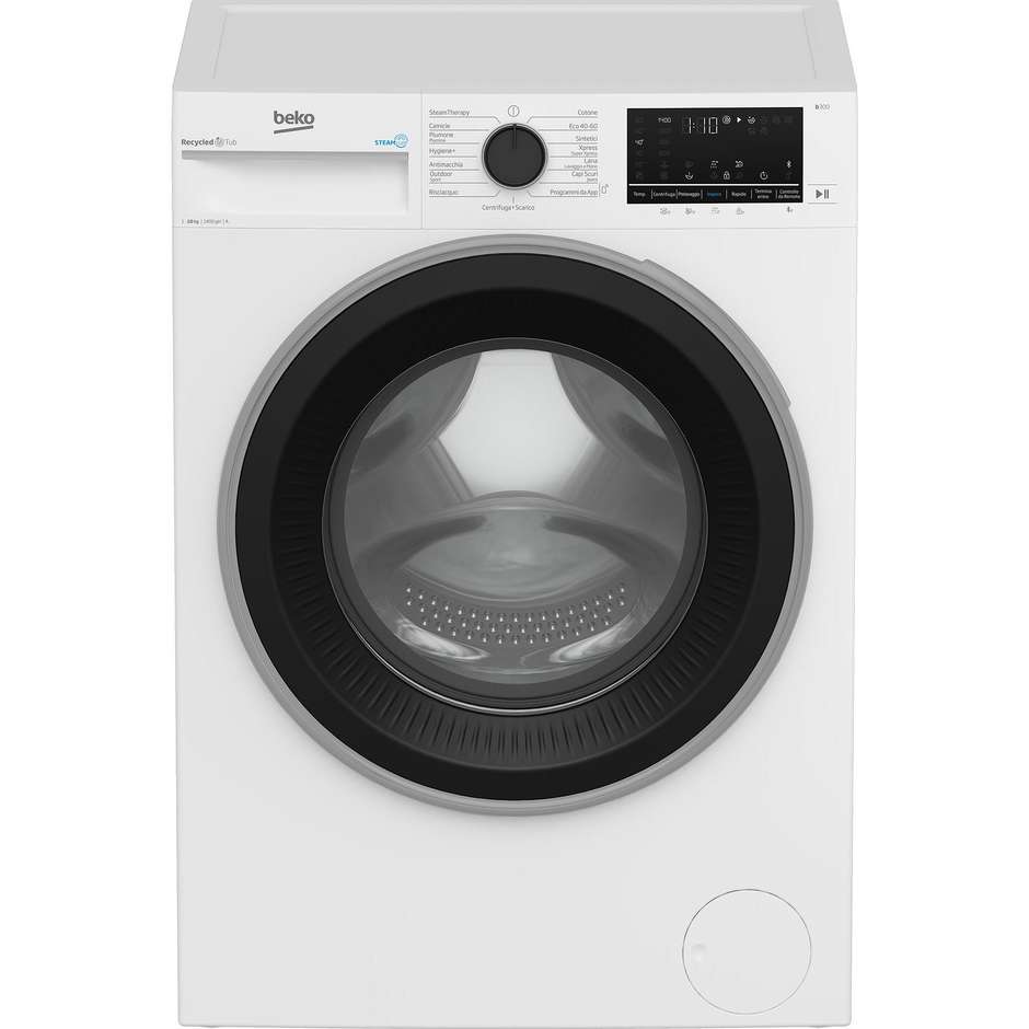 Beko BWT5104BF Lavatrice Carica Frontale Capacita 10 kg 1400 Giri/min Classe A Colore Bianco