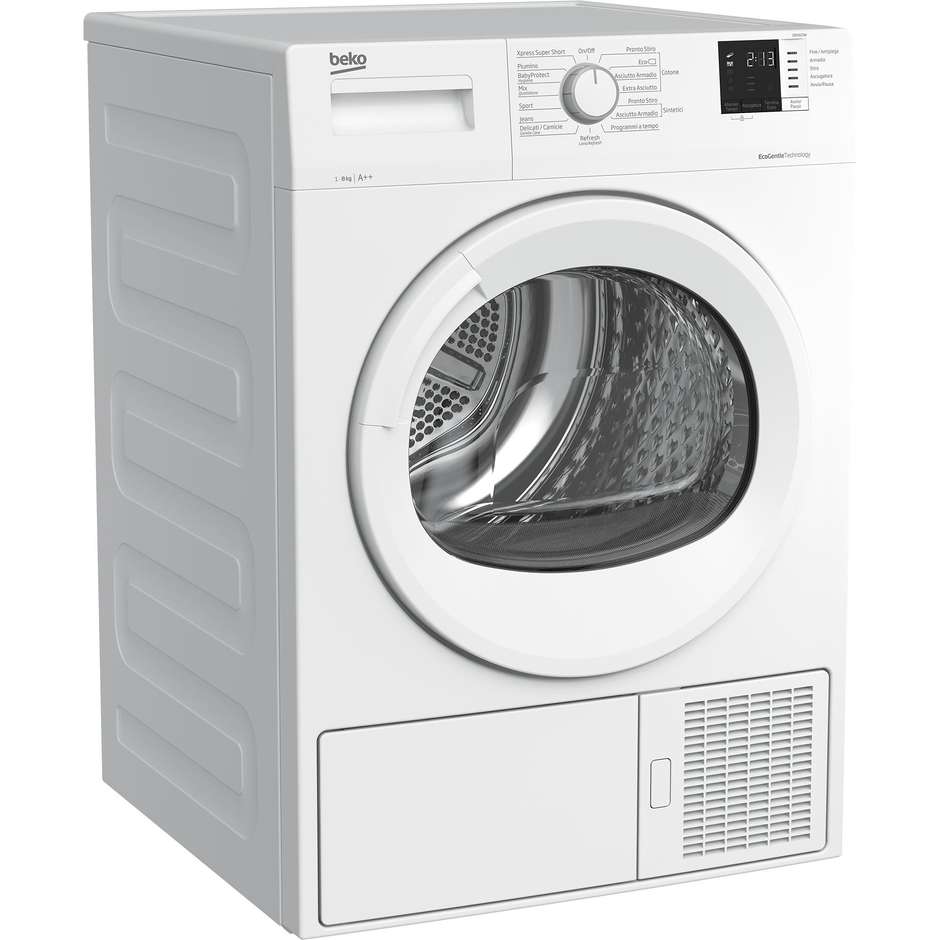 Beko DRX823W Asciugatrice Pompa di Calore 8 Kg Classe A+++ colore bianco