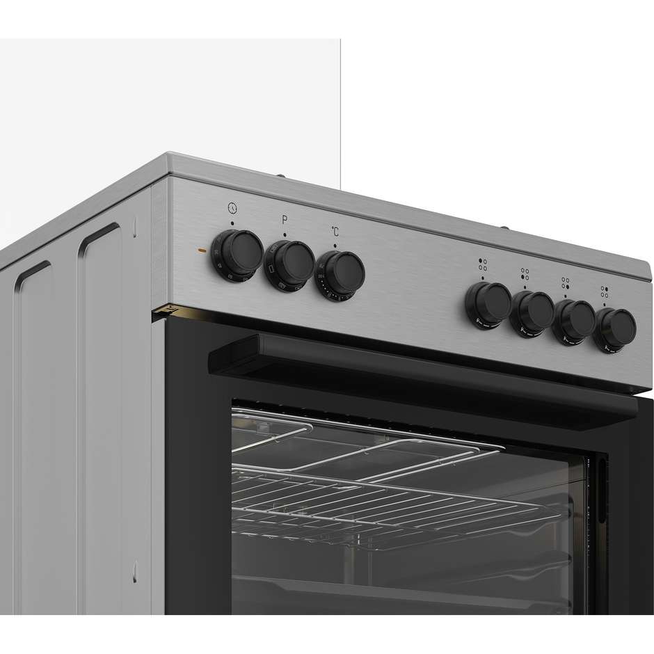Beko FBE62120XD Cucina 4 Fuochi con Forno Elettrico 600 mm Inox