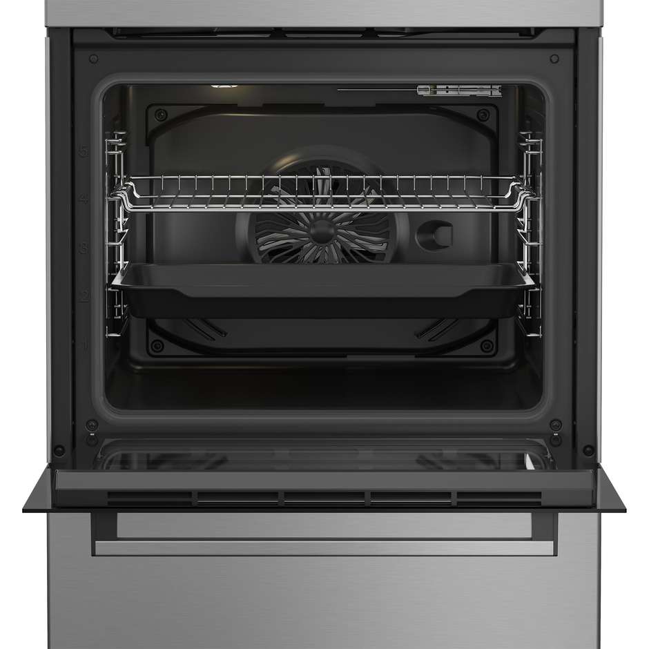 Beko FBE69100X Cucina a Induzione Multifunzione 60x60 cm Acciaio Inox
