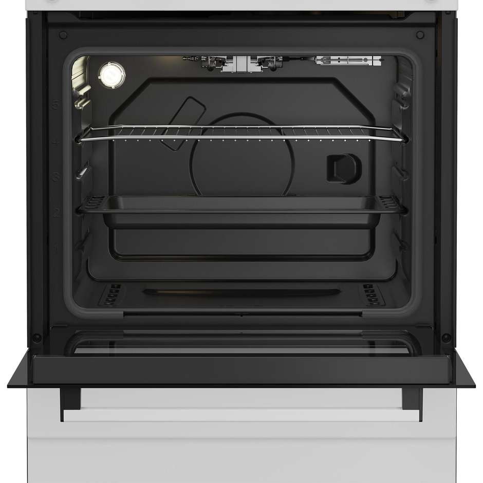 Beko FBG62010DW Cucina 4 Fuochi con Forno Elettrico 600 mm Inox