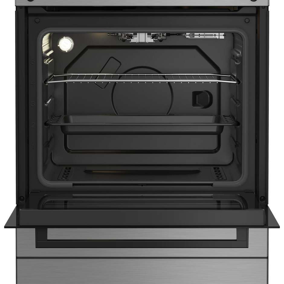 Beko FBG62010DX Cucina 4 Fuochi con Forno Elettrico 600 mm Inox