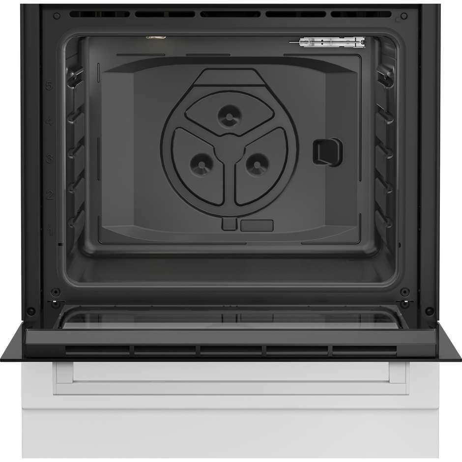 Beko FBST62110DW cucina 4 fuochi a gas, forno elettrico statico 73 L, bianca