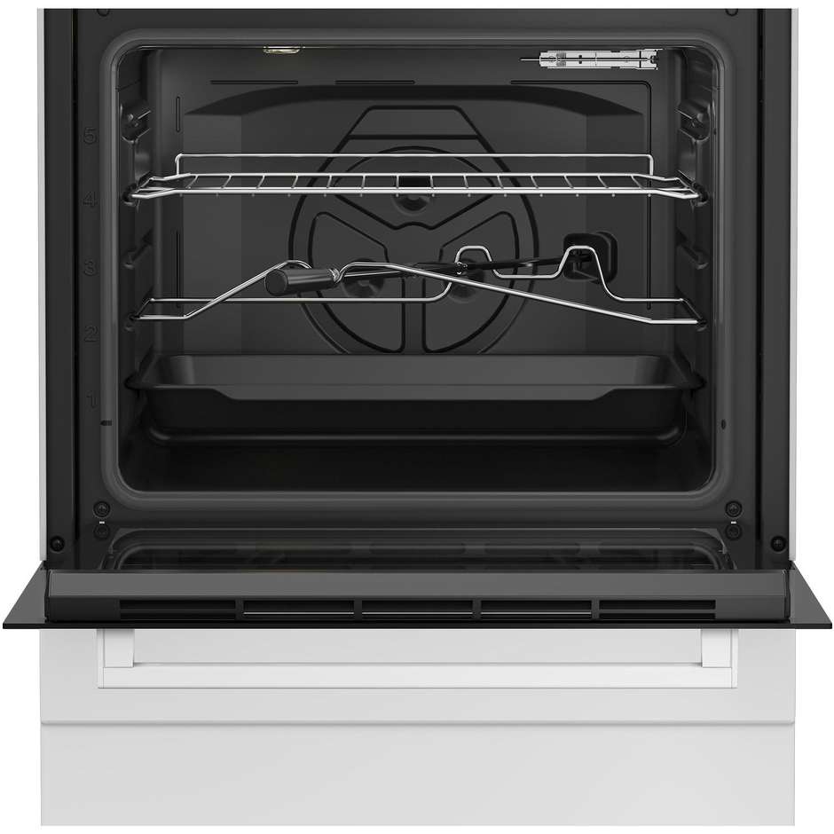 Beko FBST62110DW Cucina 60x60 cm 4 Fuochi Gas High-Efficiency Forno Elettrico Multifunzione 73 L SteamShine Classe A Bianco