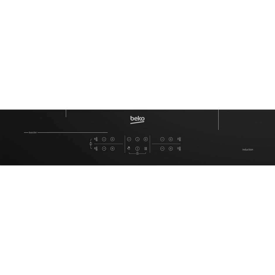 BEKO HII64200SFMT Piano Cottura a Induzione 60 cm 4 Zone Touch Control Nero