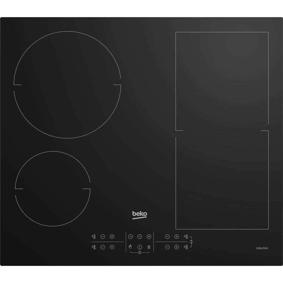 BEKO HII64210FM Piano Cottura a Induzione 60 cm 4 Zone Touch Control Nero