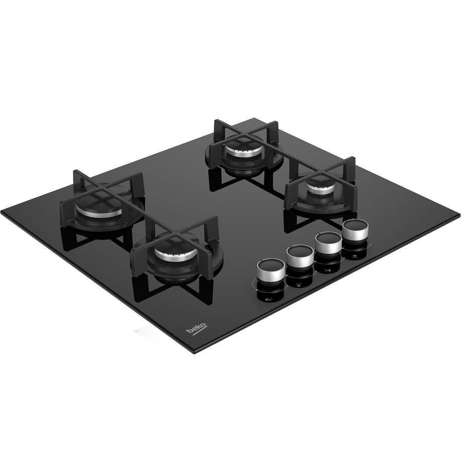 Beko HILG64225SB Piano cottura a gas 60 cm 4 Zone di cotture Colore Nero