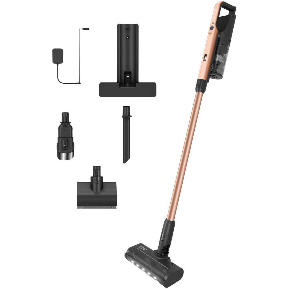 Beko VRT66421VC Scopa Elettrica Senza Fili 21,6 V 40 Min Nero Bronzo.