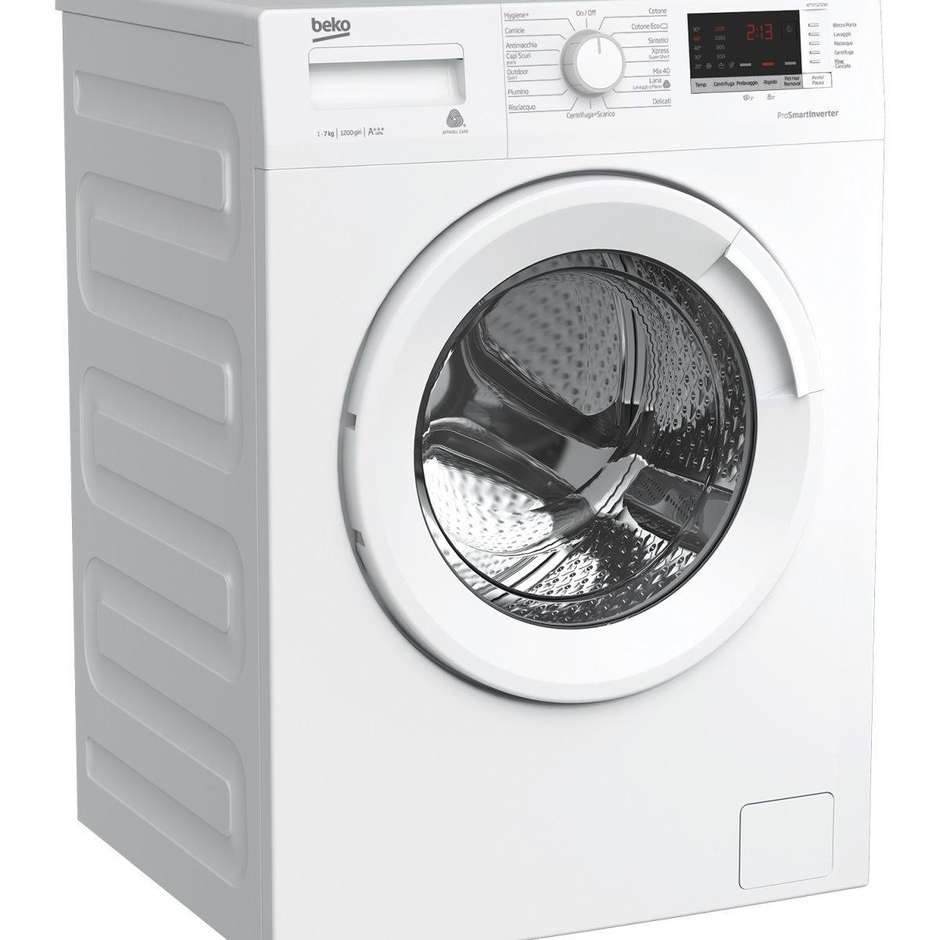 Beko WTX71232WI Lavatrice Caricamento frontale Capacita 7 Kg 1200 Giri/min Classe A+++ Colore Bianco