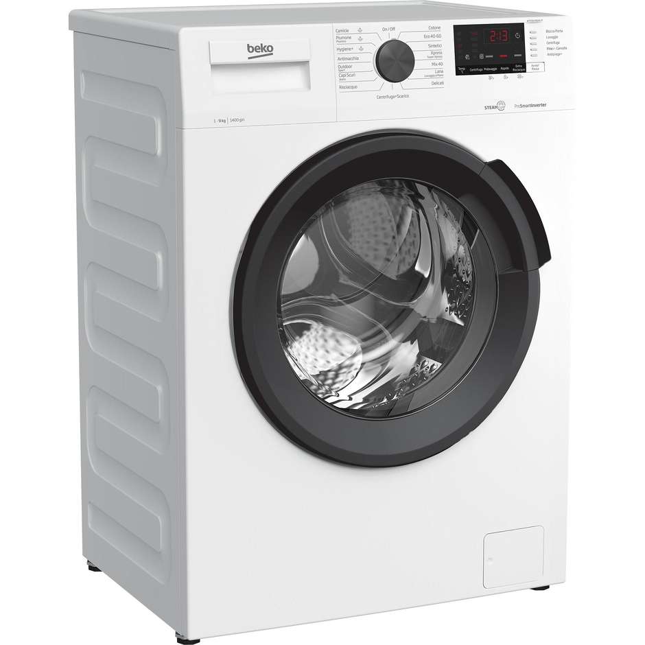 Beko WTX91482AI-IT Lavatrice Carica frontale Capacita 9 kg 1400 Giri/min Classe A Colore Bianco