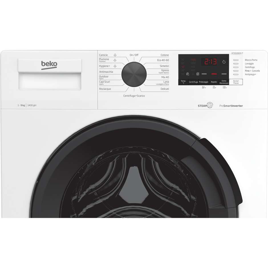 Beko WTX91482AI-IT Lavatrice Carica frontale Capacita 9 kg 1400 Giri/min Classe A Colore Bianco