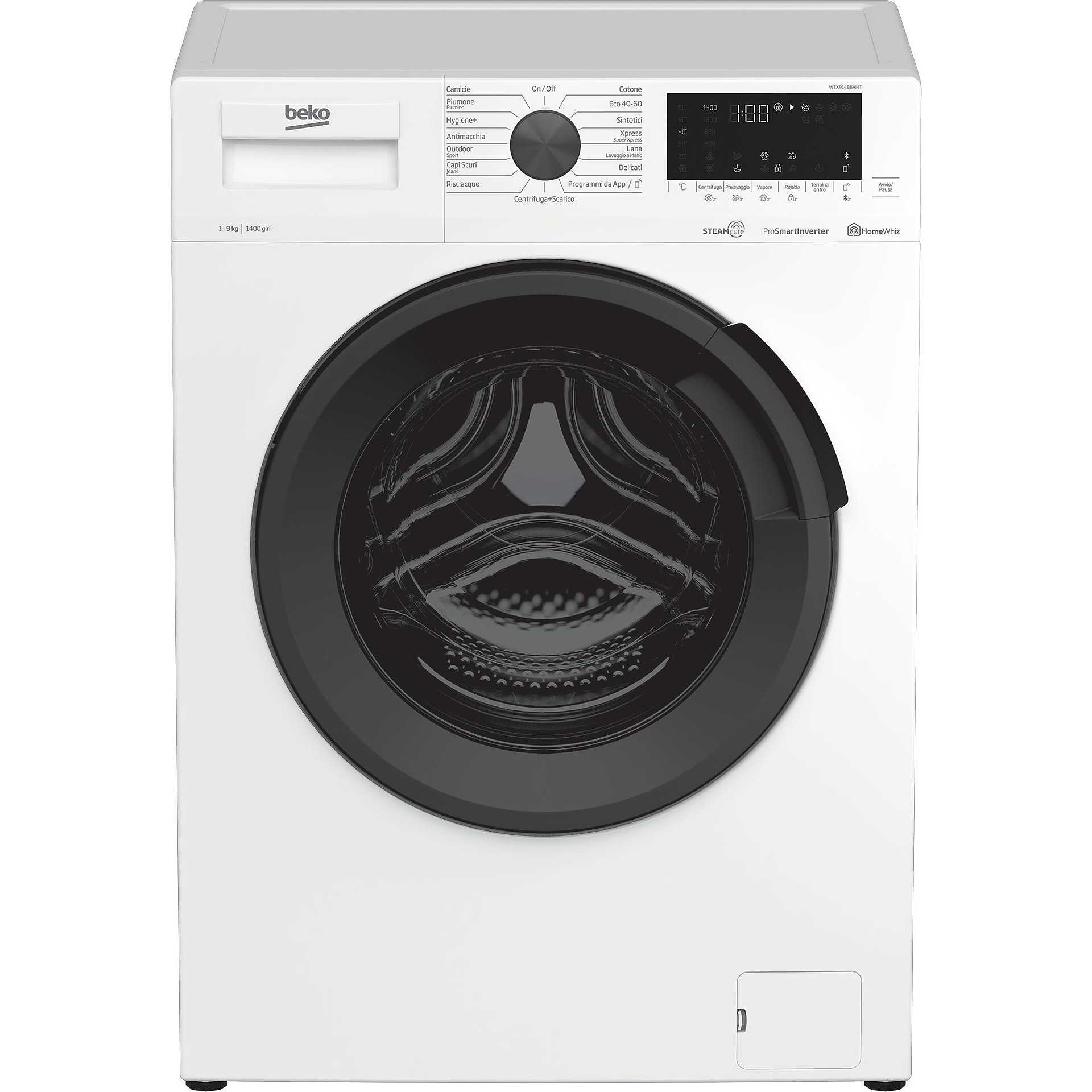 Beko WTX91486AI Lavatrice a Carica Frontale Capacità 9 Kg 1400 giri/min  Classe A colore bianco - Lavatrici/Lavasciuga Lavatrice carica frontale -  ClickForShop