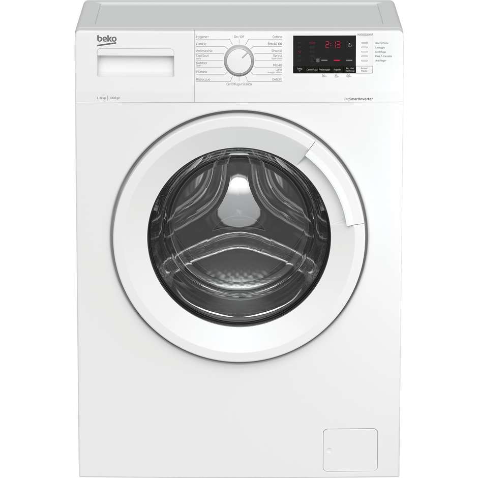 Beko WUXS61032W Lavatrice Carica Frontale Capacita 6 kg 1000 Giri/min Classe D Colore Bianco