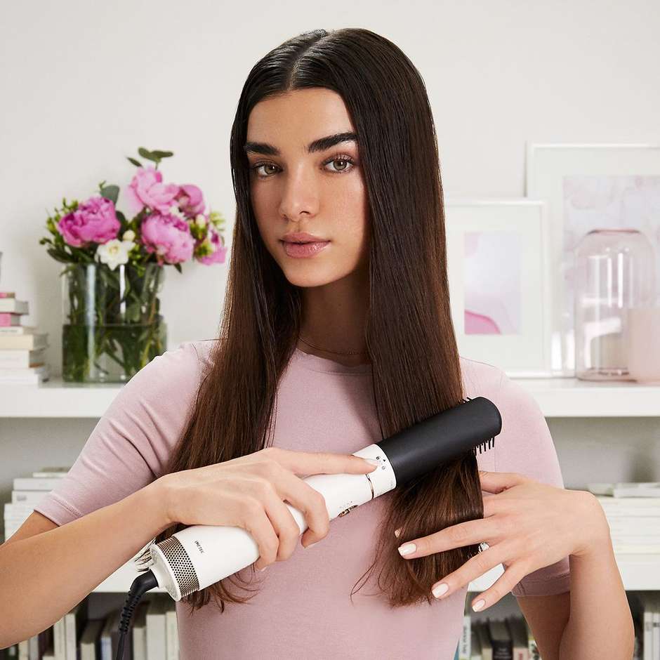 Bellissima Air Wonder 8 in 1 Spazzola Aria Calda 1000W Ioni Oro/Bianco