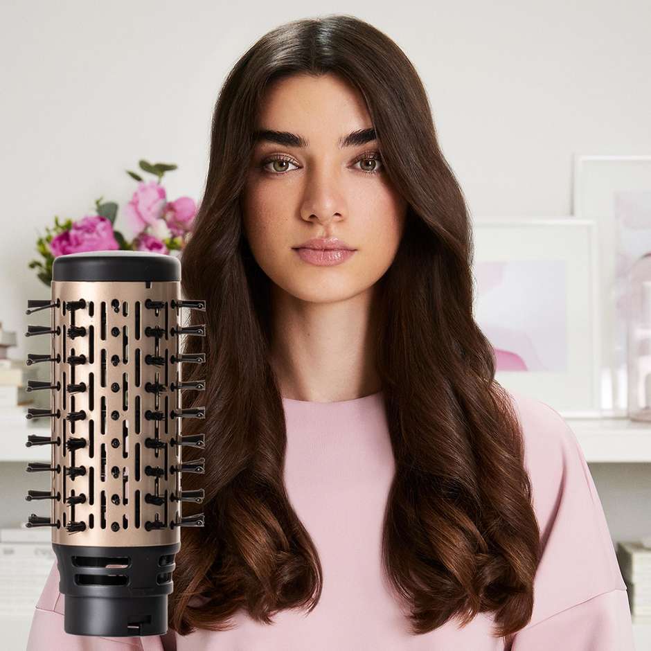 Bellissima Air Wonder 8 in 1 Spazzola Aria Calda 1000W Ioni Oro/Bianco