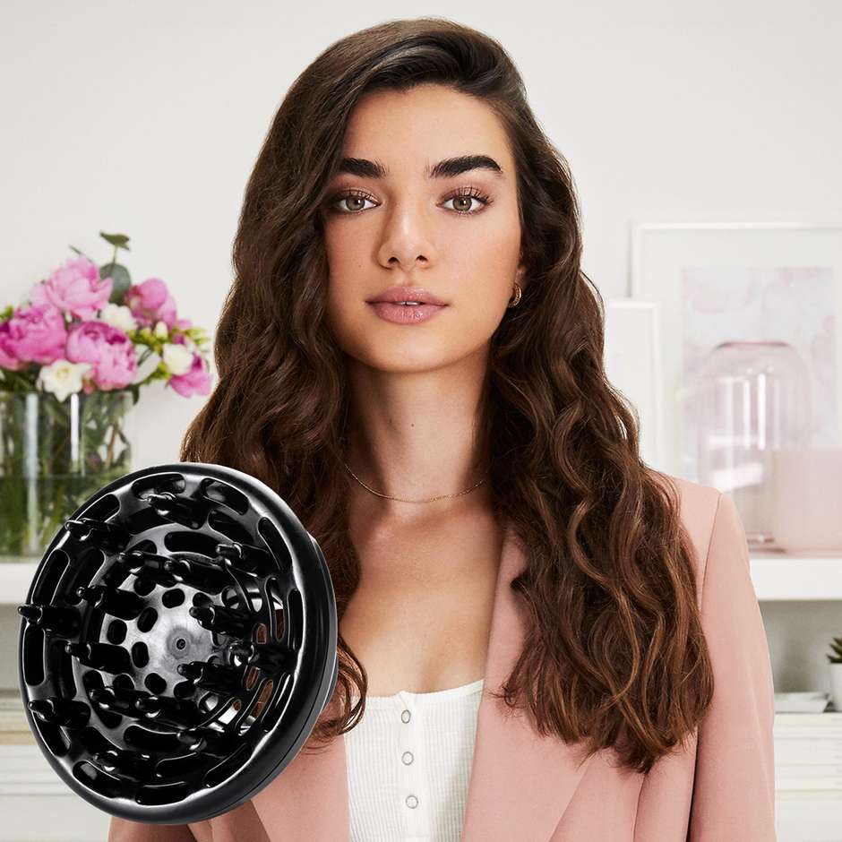 Bellissima Air Wonder 8 in 1 Spazzola Aria Calda 1000W Ioni Oro/Bianco