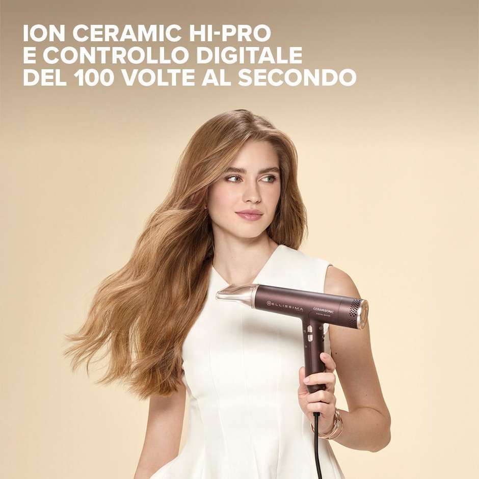 Bellissima Ceramisonic 21013 Asciugacapelli digitale 1700 W con diffusore