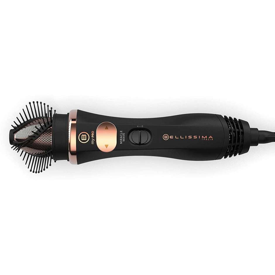 Bellissima Miracle Wave GH19 1100 Spazzola ad aria rotante ceramica 1100W Nero Rosa