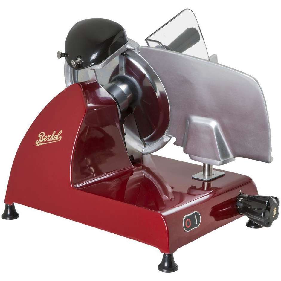 Berkel Red Line 250 Affettatrice con lama in acciaio cromato da 250 mm Colore Rosso