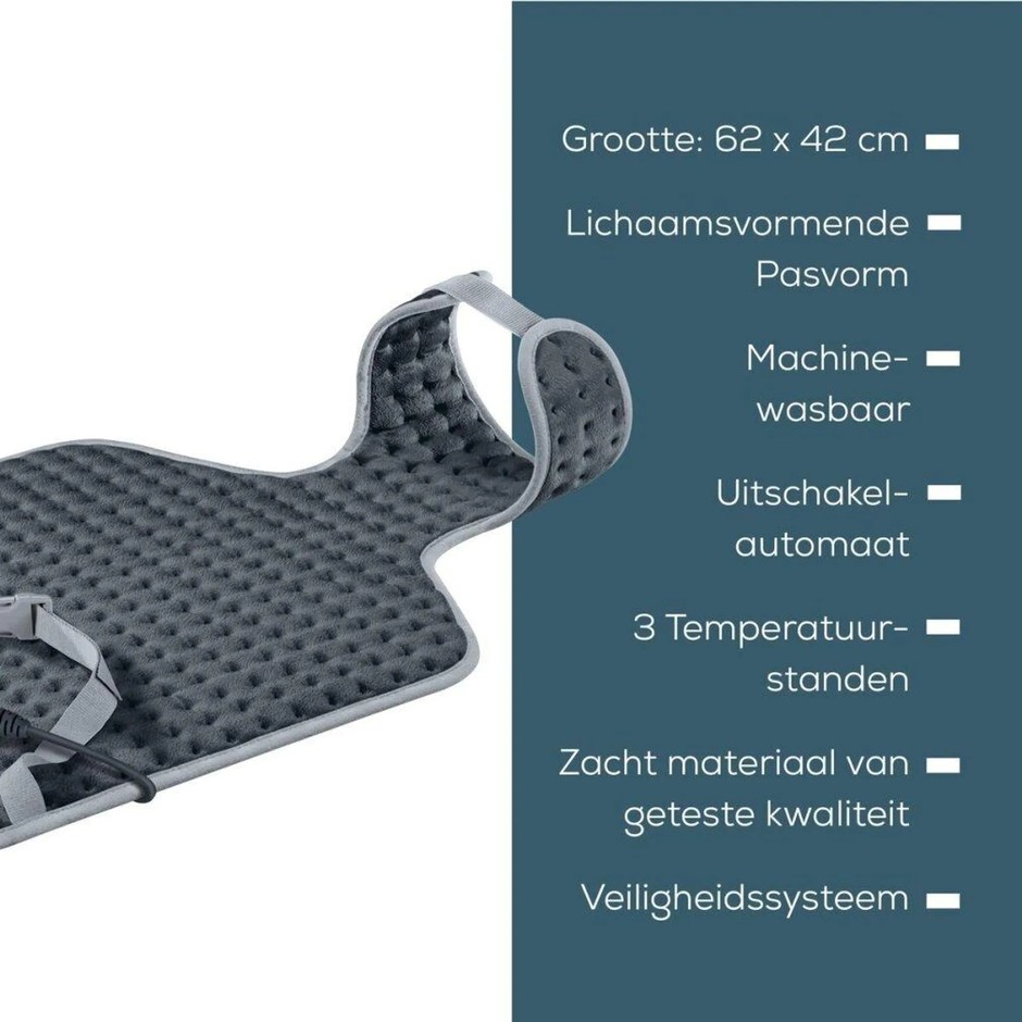 Beurer HK 64 Cosy Grey Termoforo per schiena e cervicale
