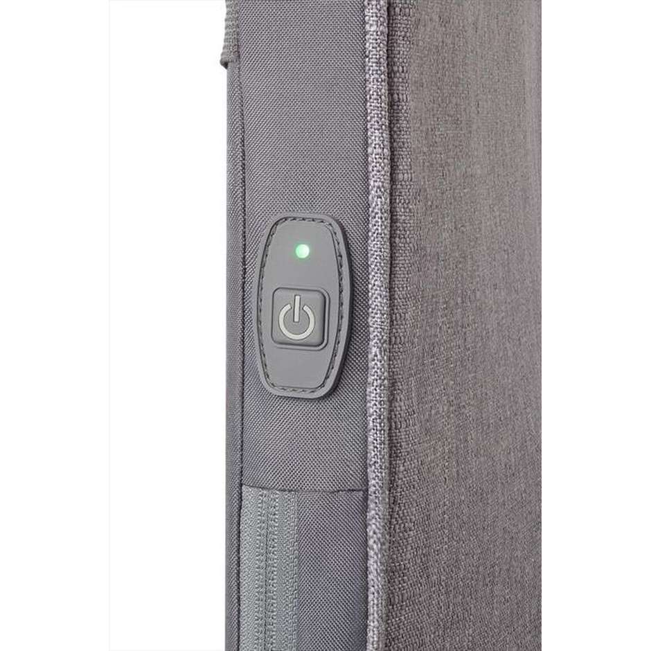 Beurer MG202 - Sedile Massaggiante Shiatsu Extra Sottile, 4 Testine, 2 Livelli di Intensità, Grigio