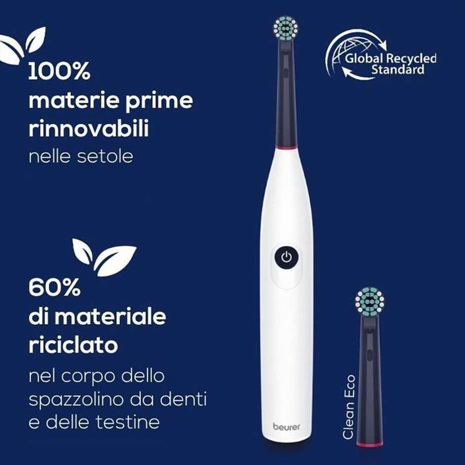 Beurer TB 15 Green Planet – Spazzolino Elettrico Ricaricabile