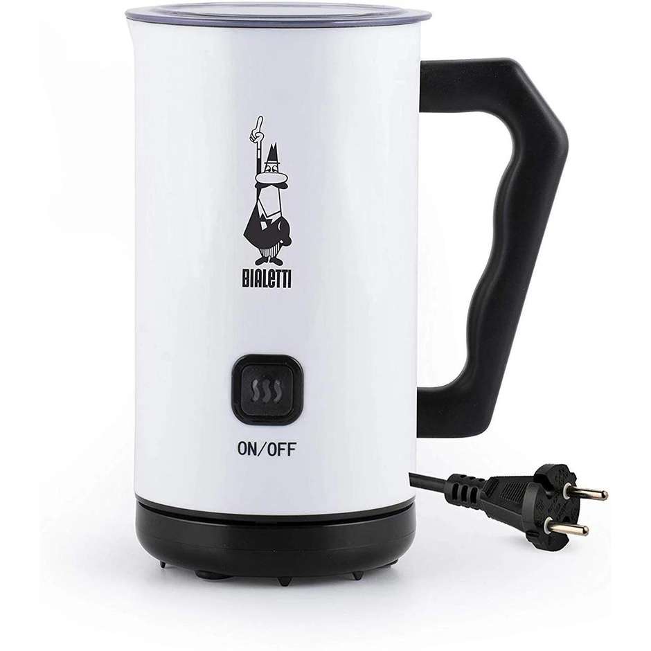Bialetti Milk Frother Elettrico Montalatte per Cappuccino Capacità 150 ML Colore Bianco