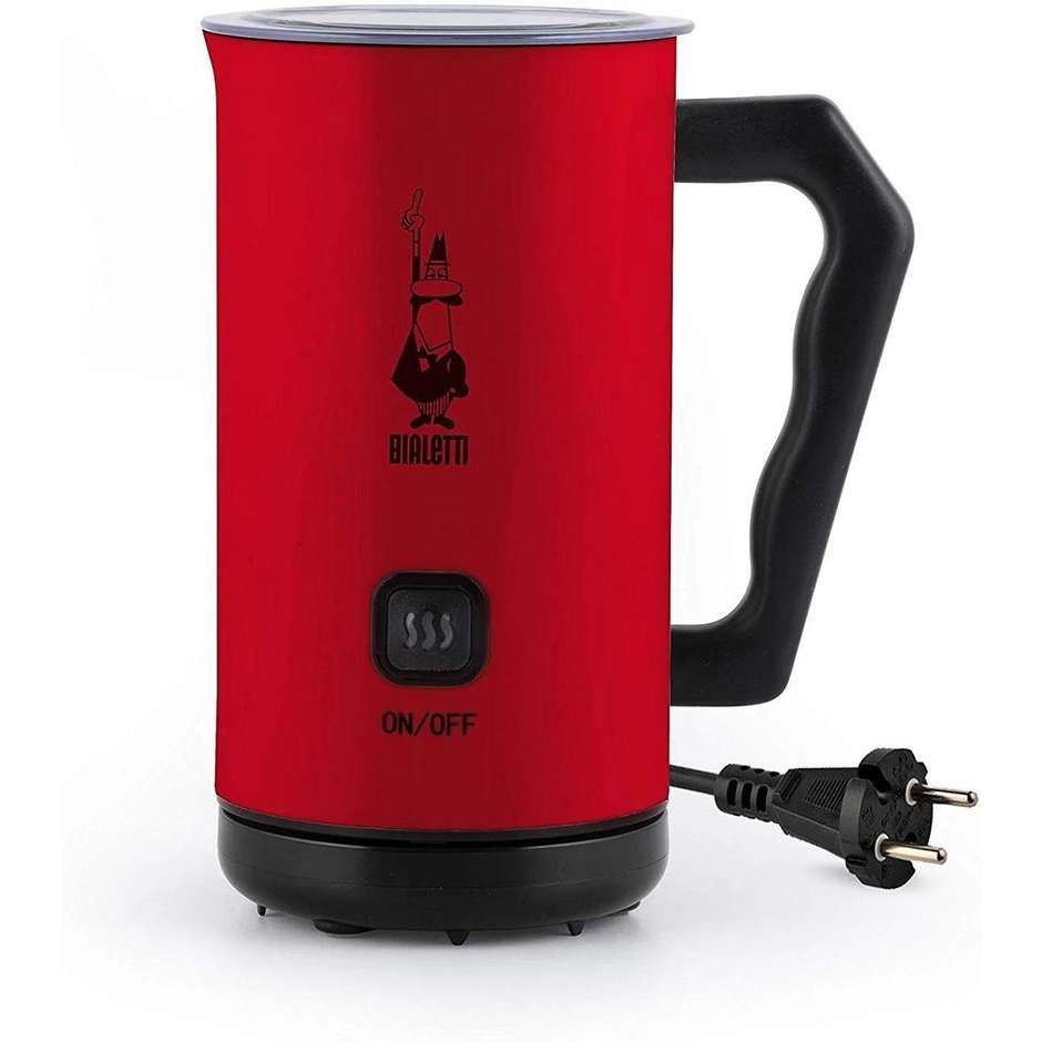 Bialetti Milk Frother Elettrico Montalatte per Cappuccino Capacità 150 ml Colore Rosso