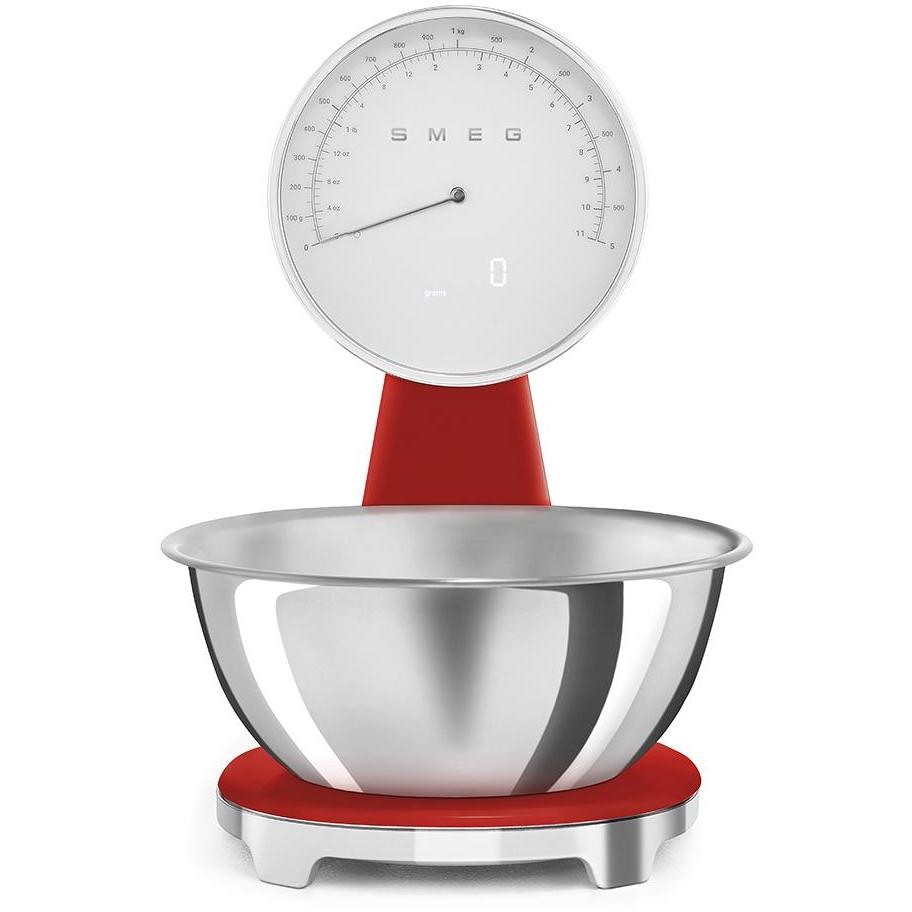 bilancia kitchen scale red         50's style