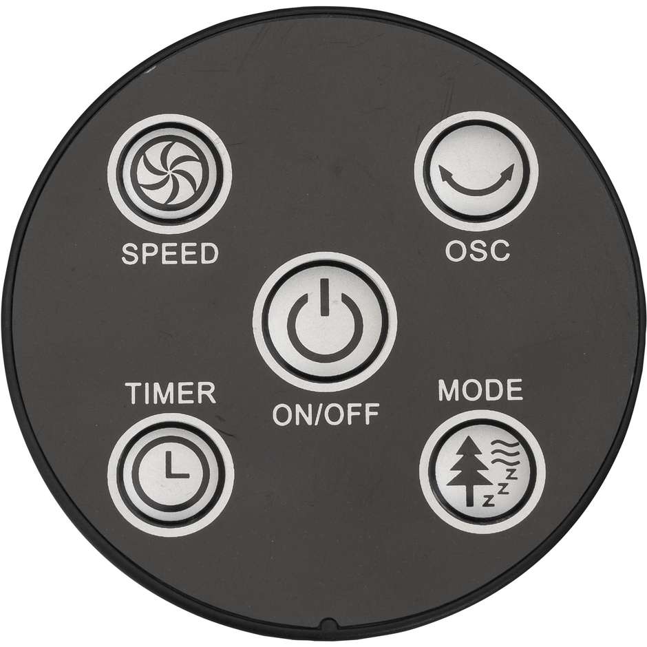 Bimar Ventilatore a torre 80 cm Silenzioso Colore Nero