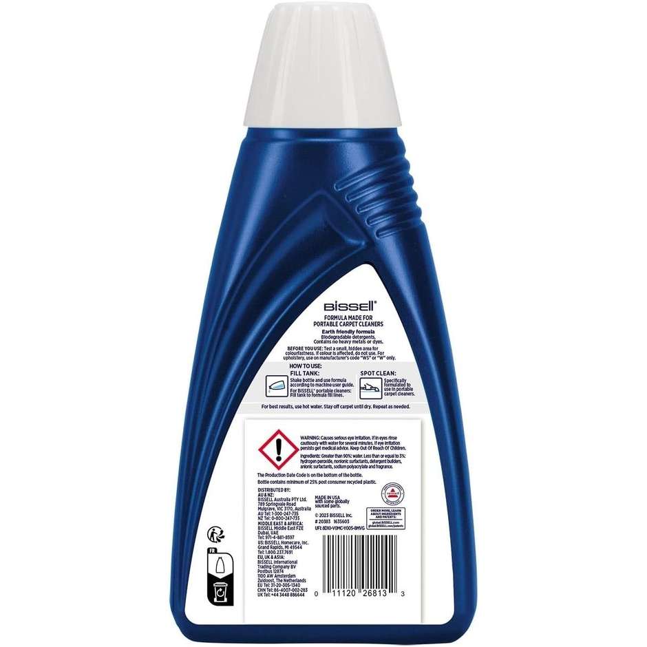 BISSELL Spot & Stain Pro Oxy 1L - Detergente Oxy per SpotClean