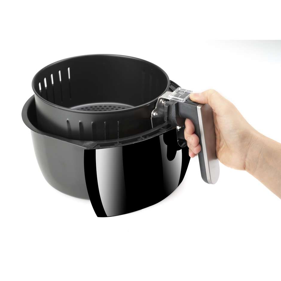Black&Decker BXAF3500E Friggitrice ad Aria Calda Digitale 3,5 L Potenza 1500 W 9 Programmi Nero