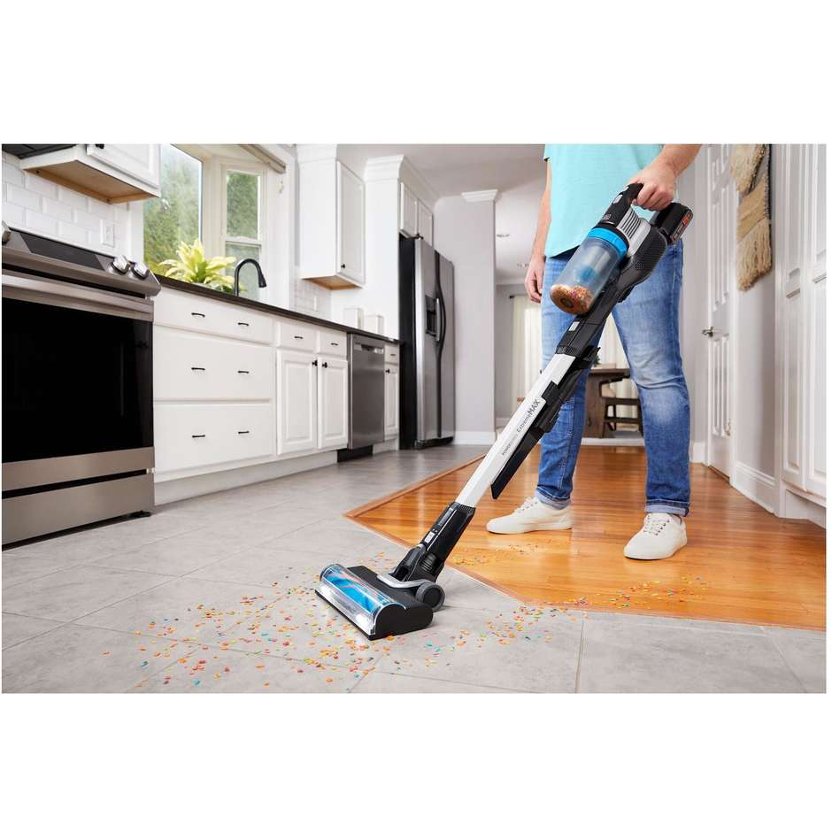 Black & Decker BHFEB520D1 Aspirapolvere senza filo Senza sacchetto Colore Nero Trasparente, Bianco