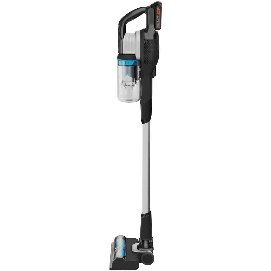 Black & Decker BHFEB520D1 Aspirapolvere senza filo Senza sacchetto Colore Nero Trasparente, Bianco