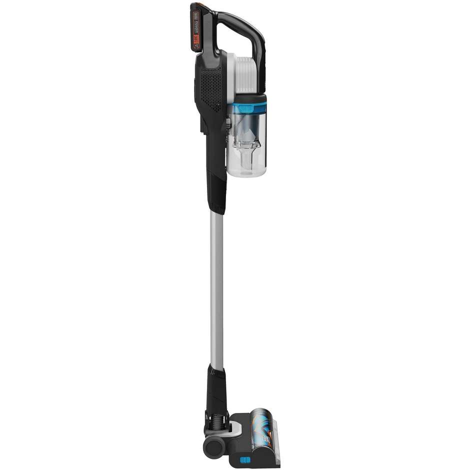 Black & Decker BHFEB520D1 Aspirapolvere senza filo Senza sacchetto Colore Nero Trasparente, Bianco