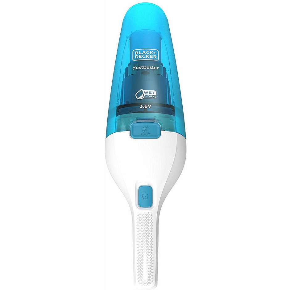Black & Decker Dustbuster Wet & Dry WDC115WA-QW Aspirabriciole per Solidi e Liquidi Litio 3,6V con Bocchetta Raschietto