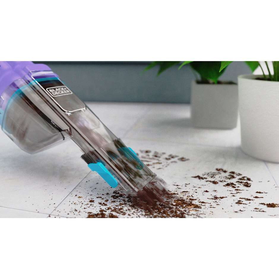 Black & Decker NVD220BP Dustbuster Aspirabriciole Senza Filo a Batteria Litio 7,2V con Bocchetta Fessure e Spazzola