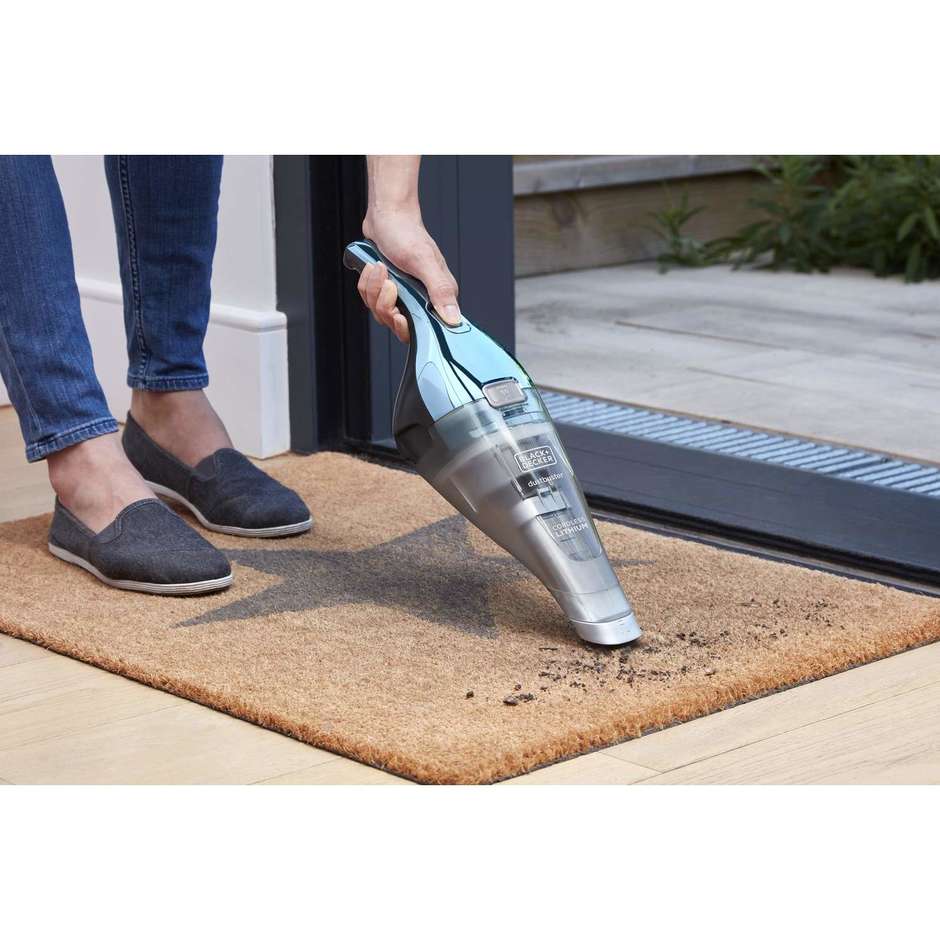 Black+Decker NVC220WBC Aspirabriciole Ricaricabile Senza Fili 385 ml Blu/Titanio