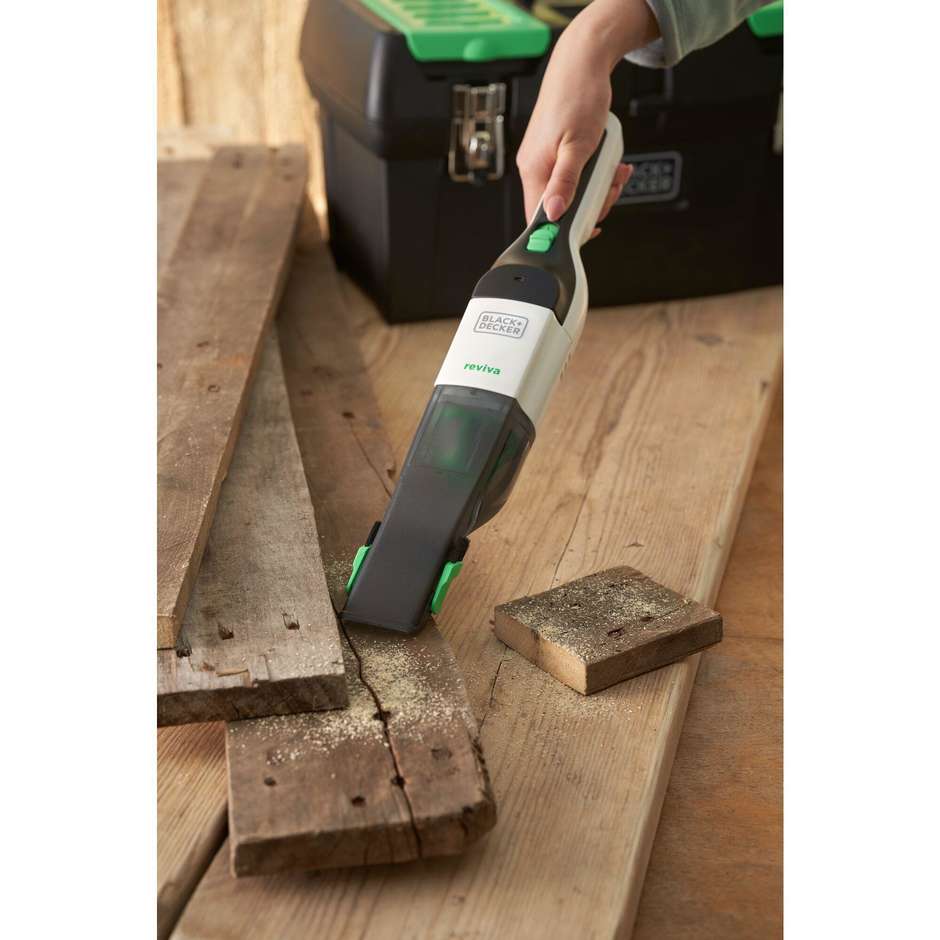 Black+Decker REVHV8C Aspirabriciole Ricaricabile Portatile Senza Fili Nero