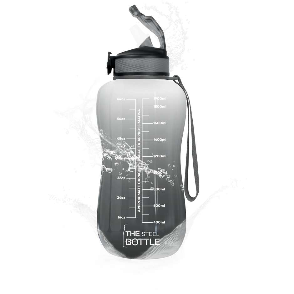 borraccia motivazionale 2.2l  blackwhite