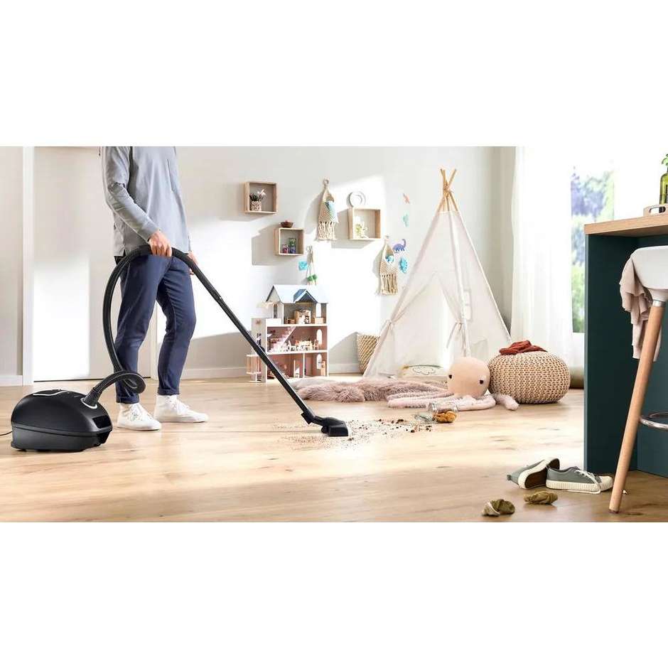 Bosch BGB41BA1 Aspirapolvere a Traino Ciclonico ad Alta Efficienza Nero