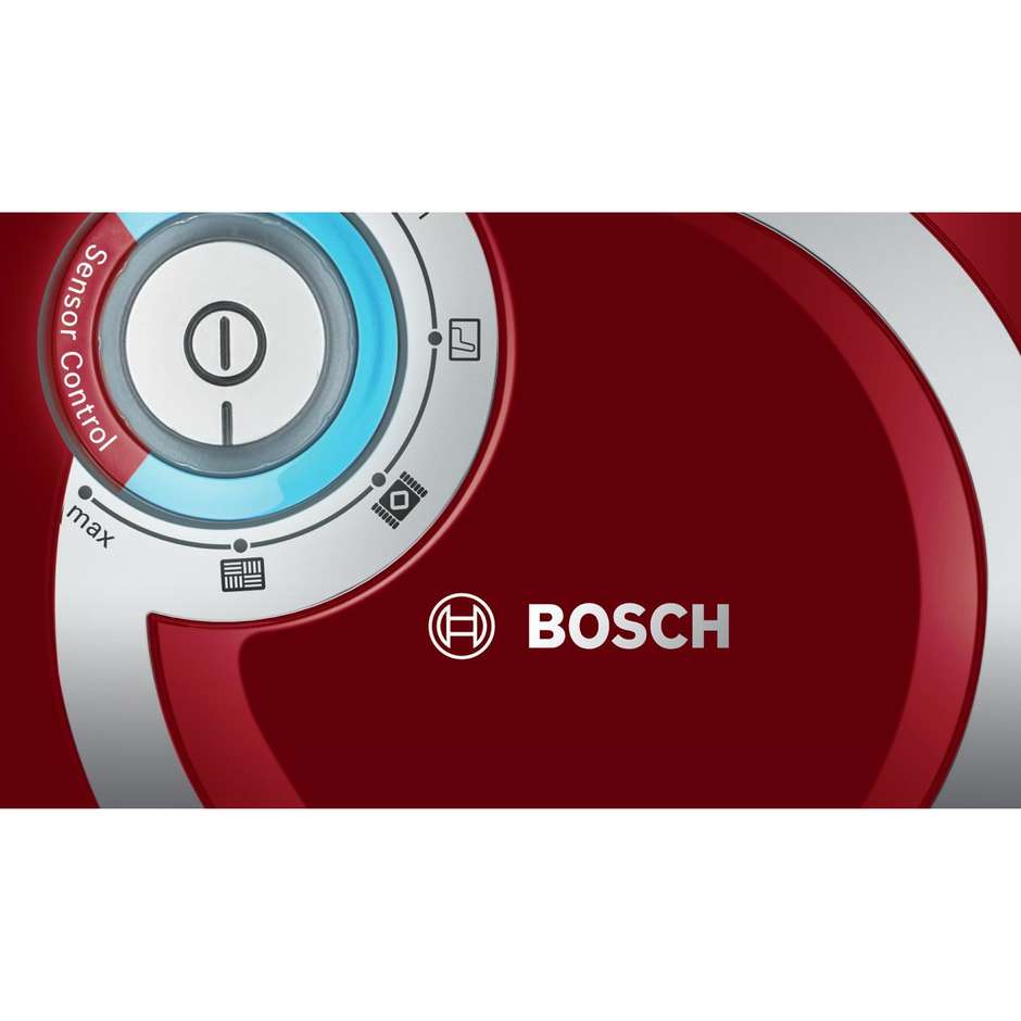 Bosch BGC2U230 aspirapolvere a traino senza sacco 700 Watt classe A colore rosso