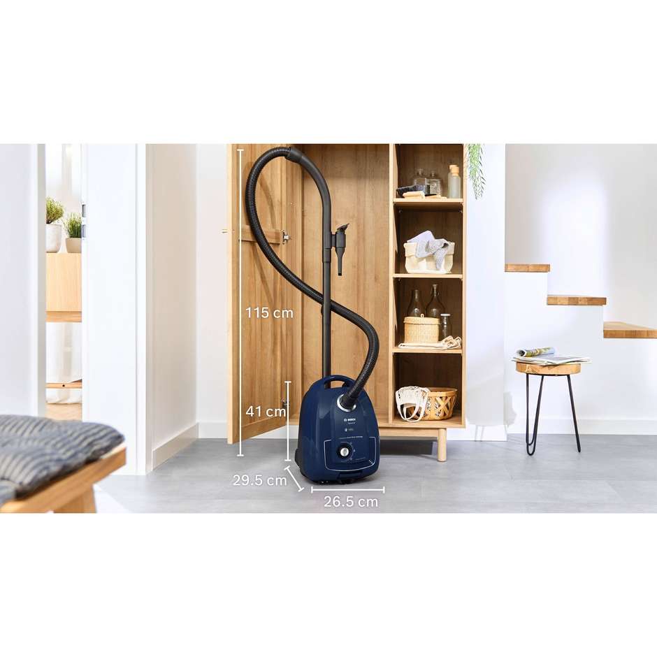 Bosch BGL38BU1 Serie 4 Aspirapolvere con sacco 600 W blu