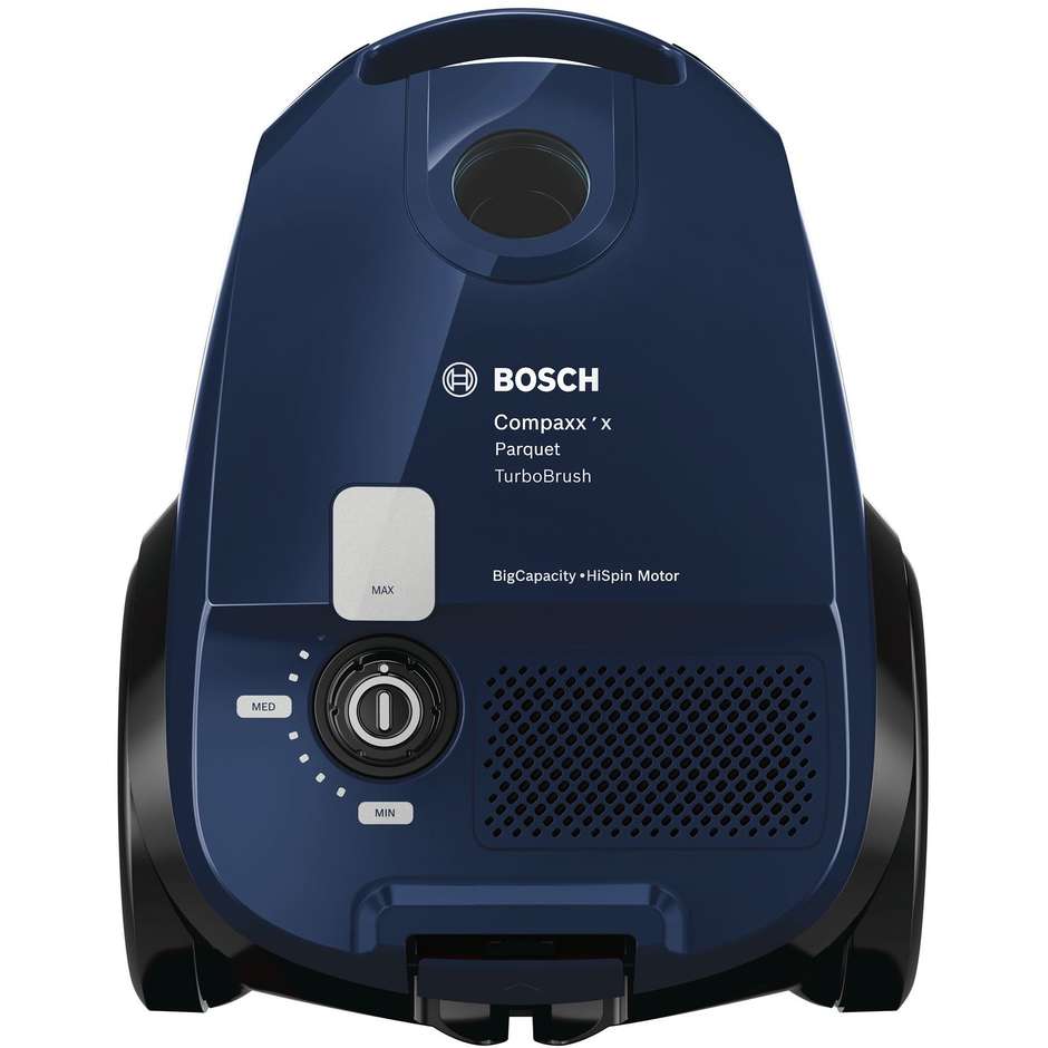 Bosch BZGL2B316 Aspirapolvere con Sacco Potenza 800 Watt Motore HiSpin Classe B Colore Blu