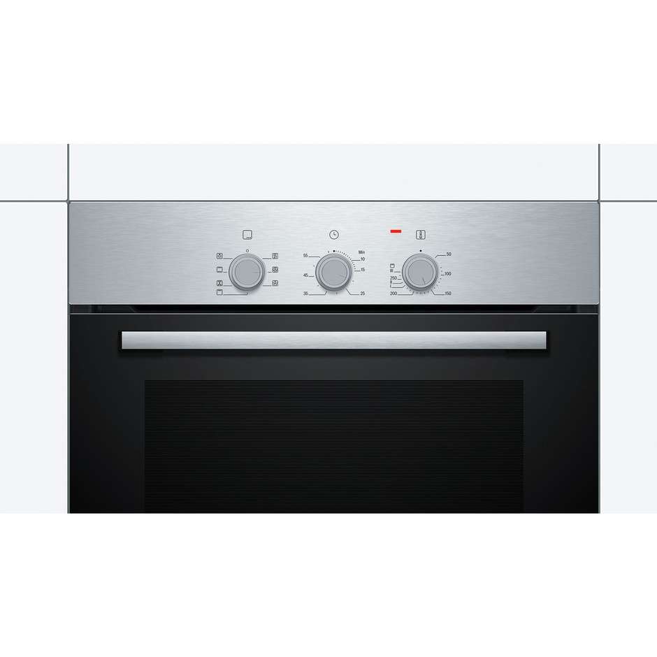 Bosch HBF011BR0J Serie 2 Forno Elettrico Multifunzione Ventilato da Incasso 66 Litri Classe A Inox