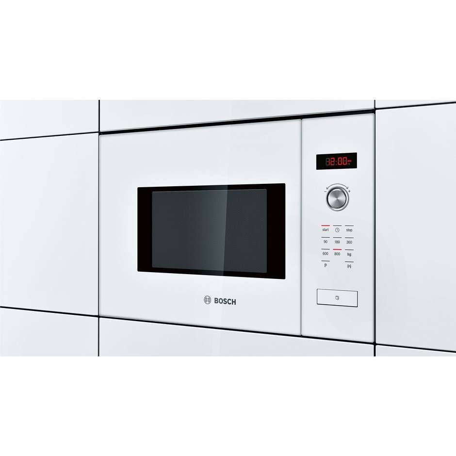 Bosch HMT75M624 forno a microonde da incasso 800 watt 7 programmi colore bianco