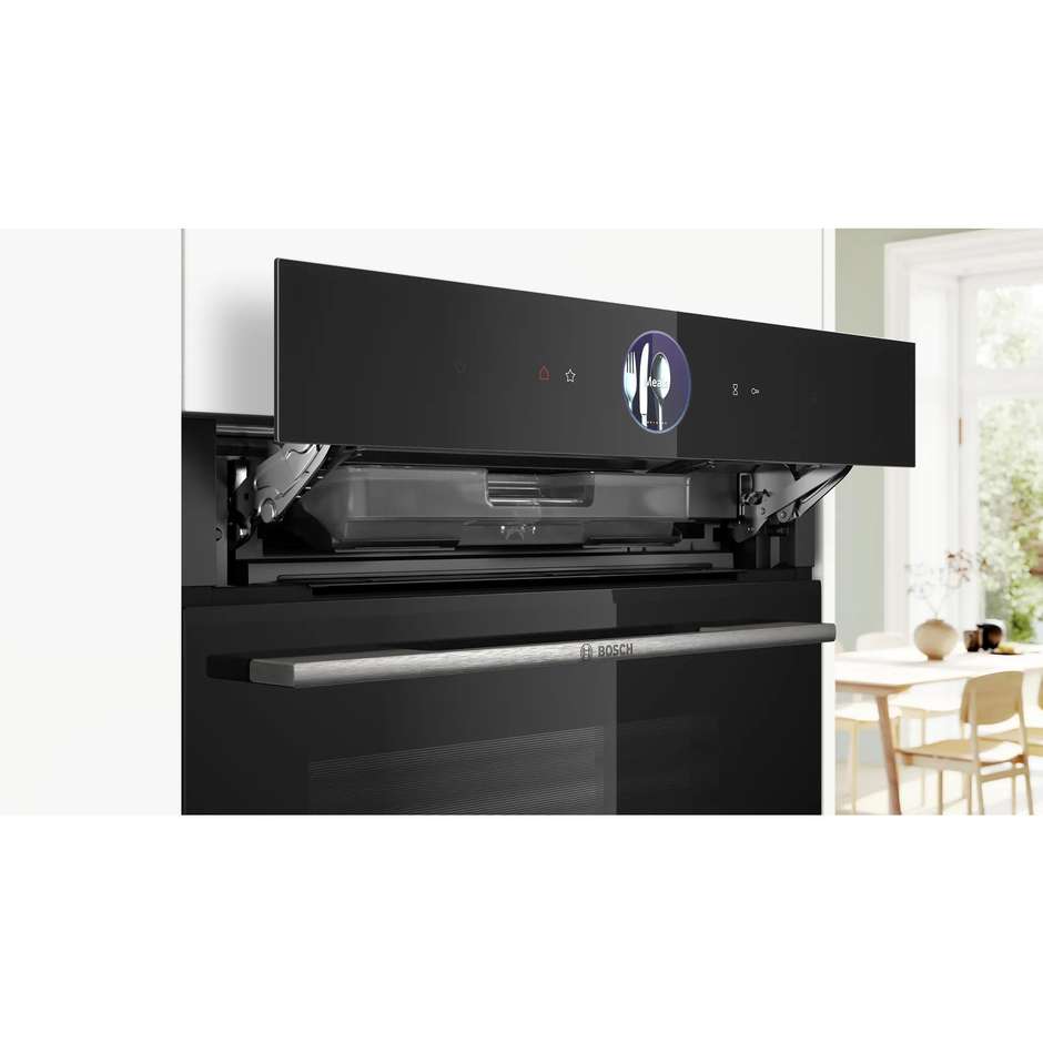 Bosch HRG7764B1 forno da incasso 71 L con vapore, Air Fry e pulizia pirolitica
