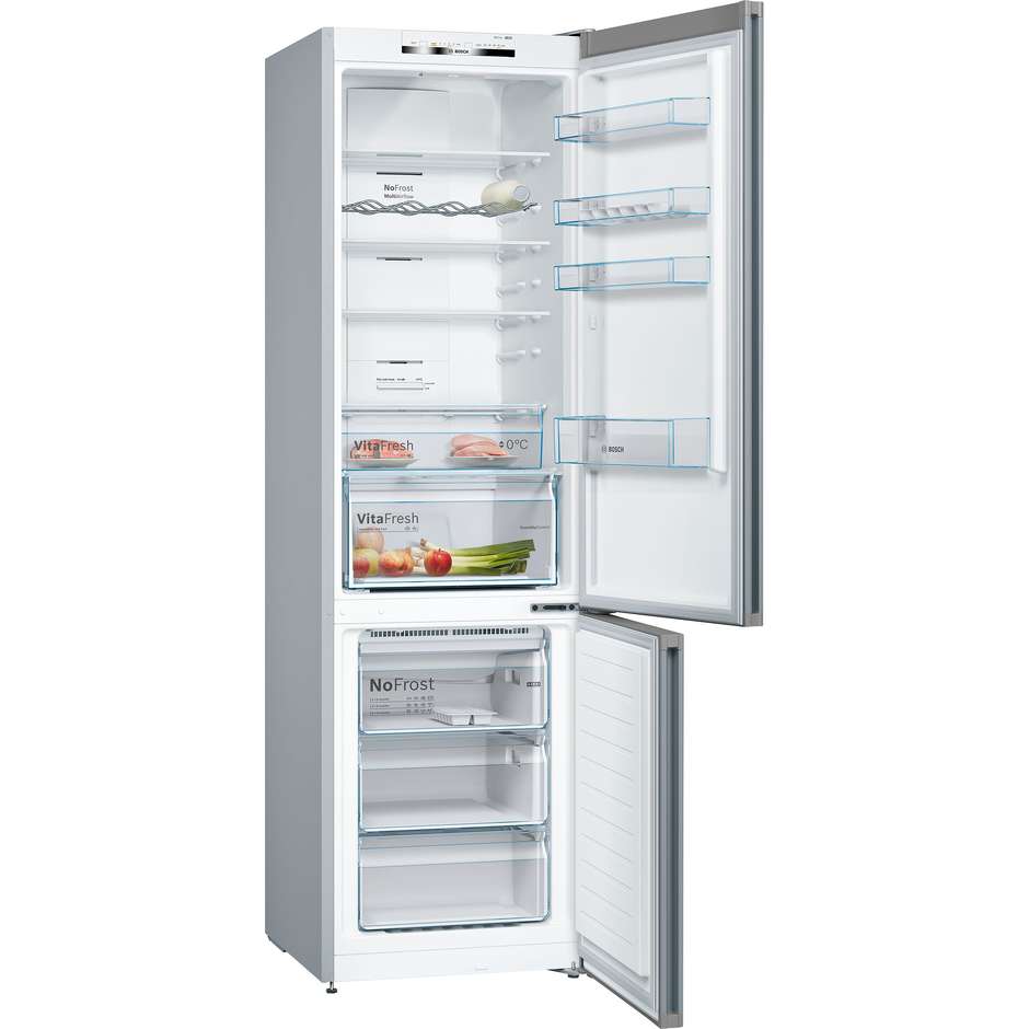 Bosch KGN392LDC Frigorifero Combinato 368 Litri Classe D Acciaio Inox