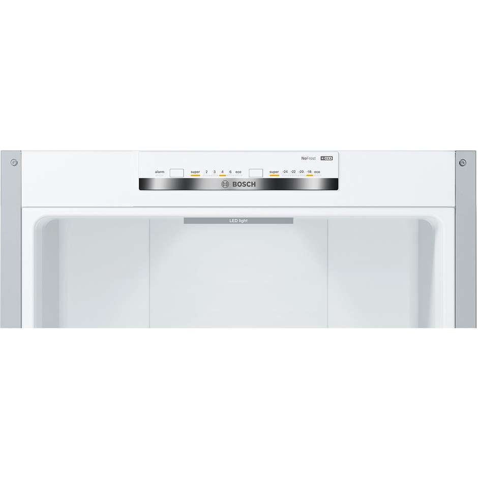 Bosch KGN392LDC Frigorifero Combinato 368 Litri Classe D Acciaio Inox