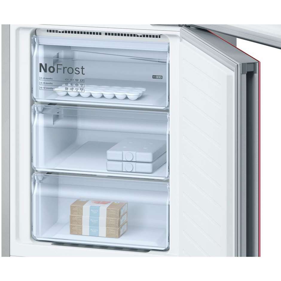 Bosch KGN39LR35 frigorifero combinato 366 litri classe A++ Total No Frost colore rosso